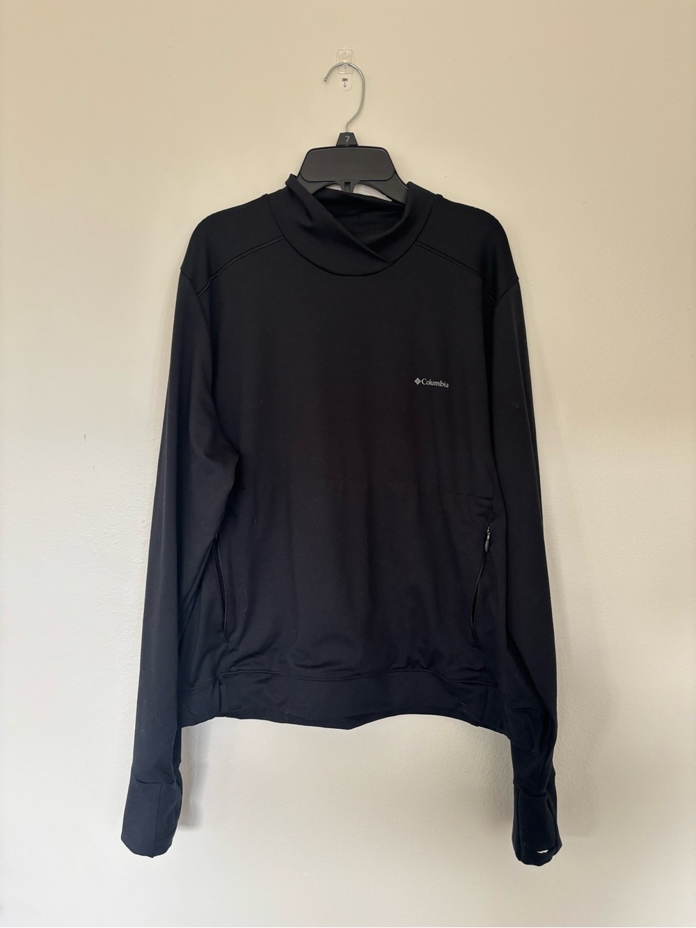 Columbia Women’s Black Pullover Mock Neck XXL Outdoors hiking winter layering